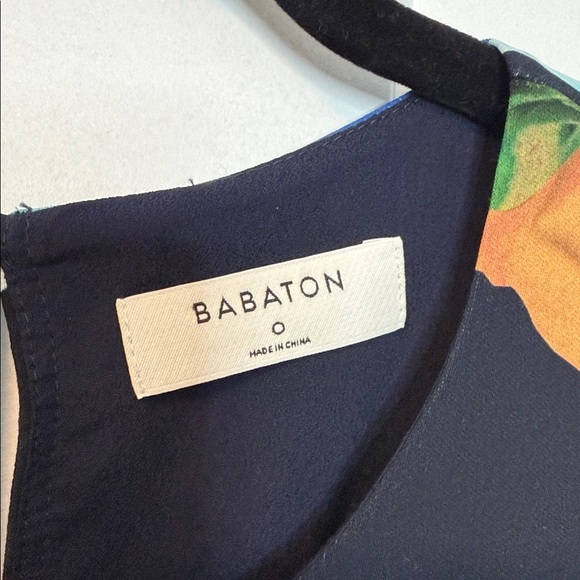 Aritzia Babaton | Multicolor Floral Long Sleeve Maxi Dress -button up back - 0 - Picture 3 of 8